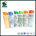 Decal printing glass water bottle with silicone sleeve